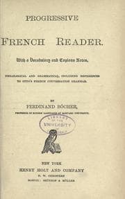 Tapa de Progressive French reader