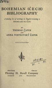 Tapa de Bohemian (Cech) bibliography