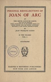 Tapa de Personal Recollections of Joan of Arc in two volumes. 1/2