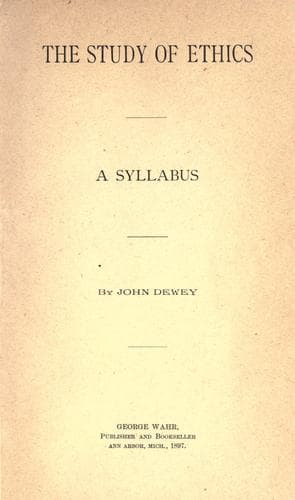 Tapa de study of ethics