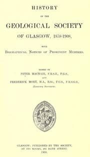 Tapa de History of the Geological Society of Glasgow, 1858-1908