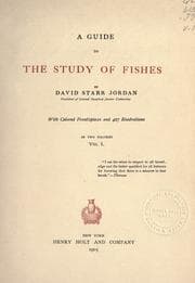 Tapa de A guide to the study of fishes