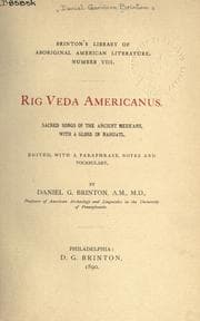 Tapa de Library of aboriginal American literature