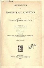 Tapa de Discussions in economics and statistics