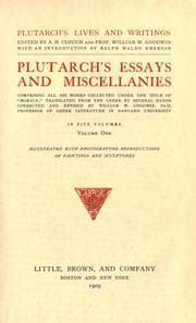 Tapa de Plutarch's essays and miscellanies