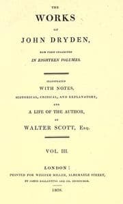 Tapa de The works of John Dryden