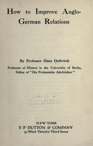 Tapa de How to improve Anglo-German relations