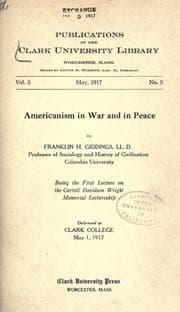Tapa de Americanism in war and in peace