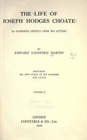Tapa de The life of Joseph Hodges Choate