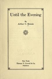 Tapa de Until the evening