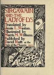 Tapa de Sir Gawain and the Lady of Lys