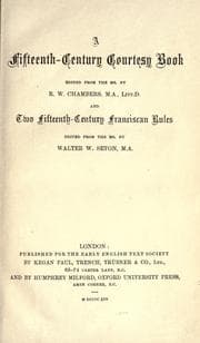 Tapa de A fifteenth-century courtesy book