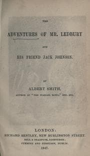 Tapa de The adventures of Mr. Ledbury and his friend Jack Johnson