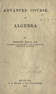 Tapa de Advanced course in algebra