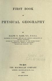 Tapa de First book of physical geography