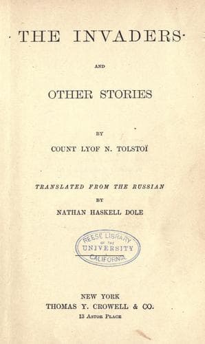 Tapa de The invaders and other stories