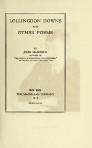 Tapa de Lollingdon downs and other Poems (Collected Works of John Masefield)