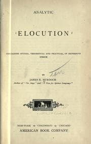 Tapa de Analytic elocution