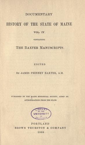Tapa de The Baxter manuscripts
