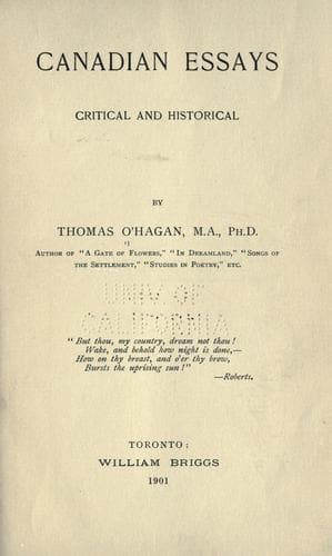 Tapa de Canadian essays
