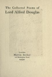 Tapa de The collected poems of Lord Alfred Douglas