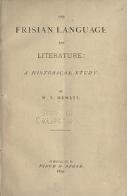 Tapa de The Frisian language and literature: a historical study