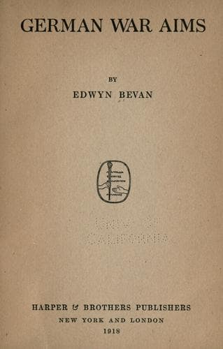 Tapa de German war aims