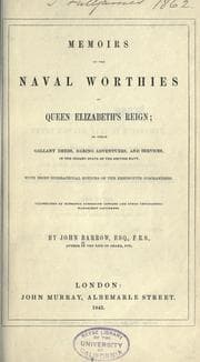 Tapa de Memoirs of the naval worthies of Queen Elizabeth's reign