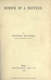 Tapa de Memoir of a brother