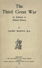 Tapa de The third great war in relation to modern history