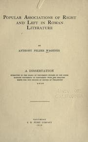 Tapa de Popular associations of right and left in Roman literature