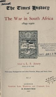 Tapa de The Times history of the war in South Africa, 1899-1902