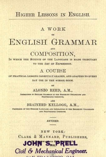 Tapa de Higher lessons in English