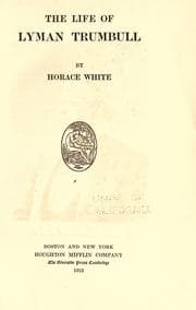 Tapa de The life of Lyman Trumbull
