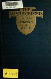 Tapa de The masque of poets