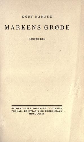 Tapa de Markens grøde