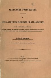 Tapa de Albanische Forschungen
