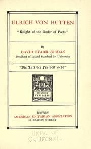Tapa de Ulrich von Hutten, "Knight of the order of poets,"