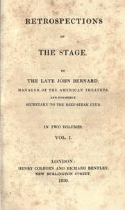 Tapa de Retrospections of the stage