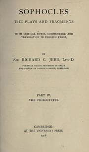 Tapa de The plays and fragments