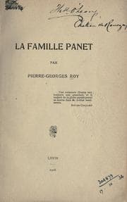 Tapa de La famille Panet