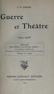 Tapa de Guerre et théâtre, 1914-1918