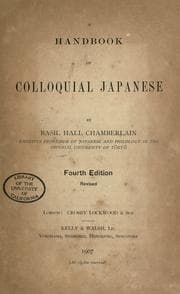 Tapa de A handbook of colloquial Japanese