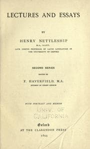 Tapa de Lectures and essays