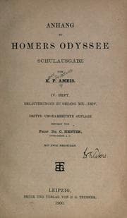 Tapa de Anhang zu Homers Odyssee, Schulausgabe