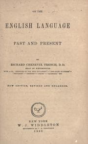 Tapa de On the English language, past and present