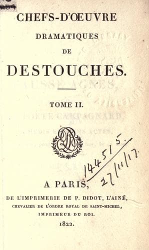 Tapa de Chefs-d'oeuvre dramatiques