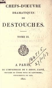 Tapa de Chefs-d'oeuvre dramatiques
