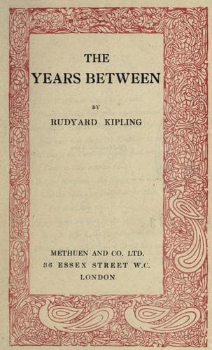 Tapa de The years between