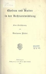 Tapa de Ehefrau und Mutter in der Rechtsentwicklung